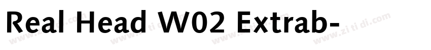 Real Head W02 Extrab字体转换